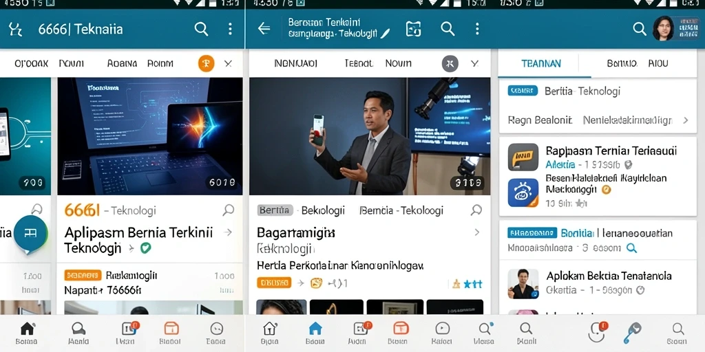 Tampilan antarmuka aplikasi 666I yang intuitif dan menarik.