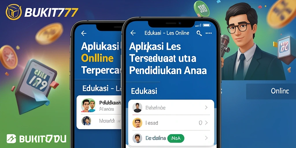Antarmuka aplikasi BUKIT777 yang intuitif untuk Les Online.