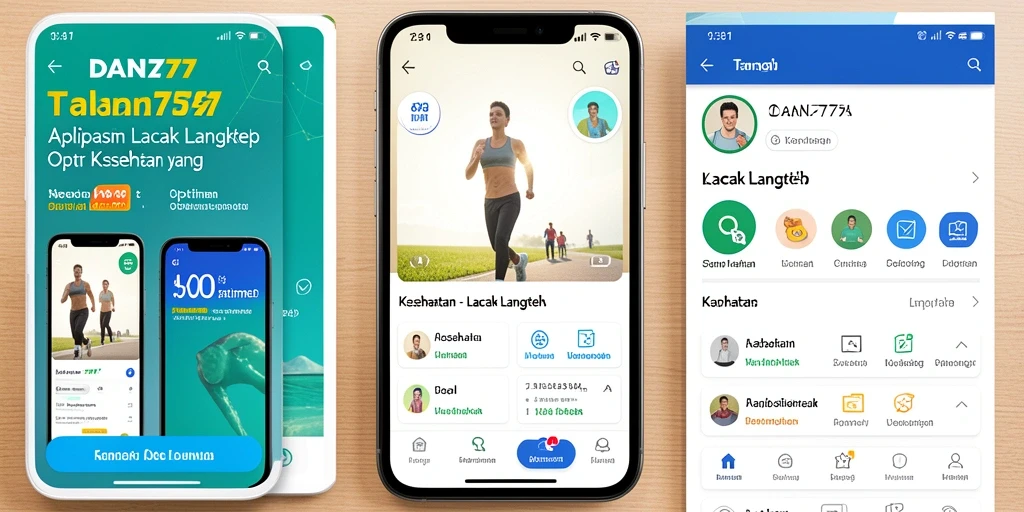 Tampilan antarmuka aplikasi Lacak Langkah dengan data statistik.