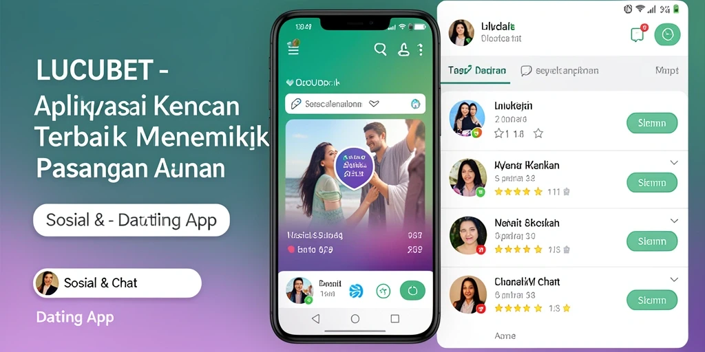 Antarmuka pengguna LUCUBET yang menarik dan mudah digunakan.